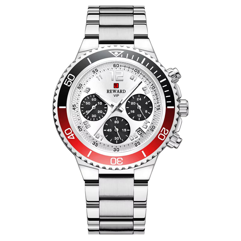Reward VIP Trendy Design Waterproof Stainless Steel Quartz Watch Luxury Watch Gold Plating Fashion Wrist Watch