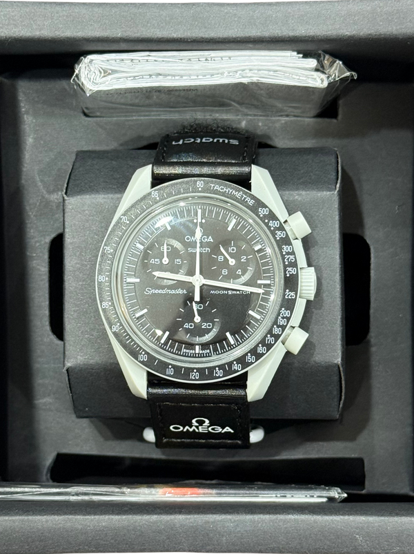 Omega Swatch Style Chronograph – Moon Eclipse Edition (2025)