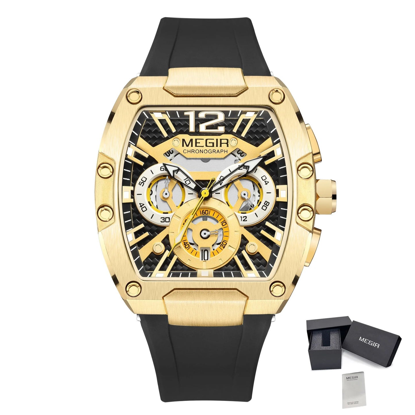 MEGIR Chronograph Sport Watch | Waterproof & Luminous Quartz for Men