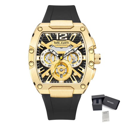MEGIR Chronograph Sport Watch | Waterproof & Luminous Quartz for Men
