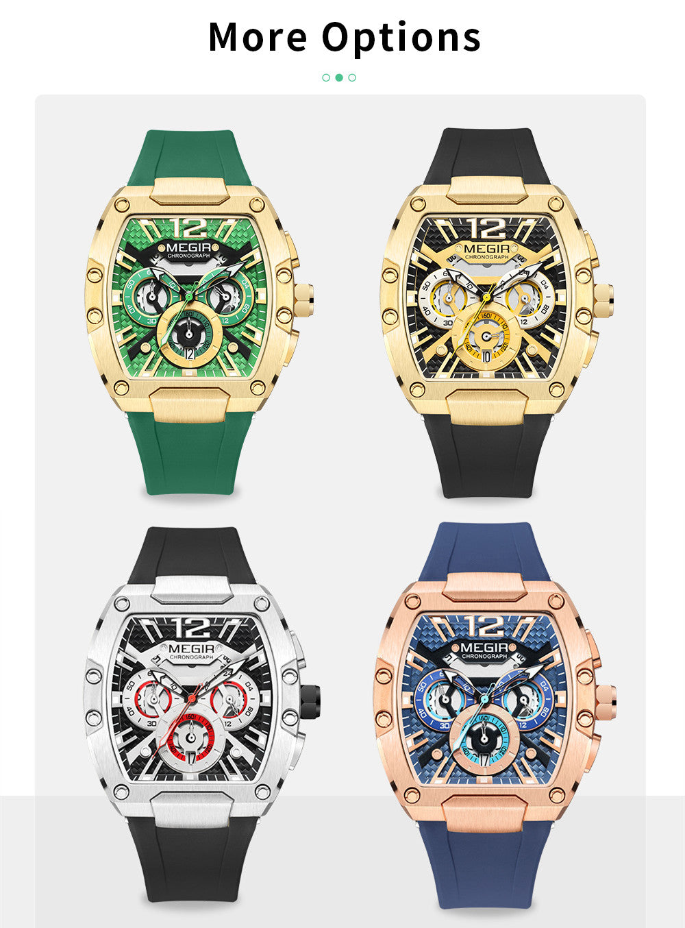 MEGIR Chronograph Sport Watch | Waterproof & Luminous Quartz for Men