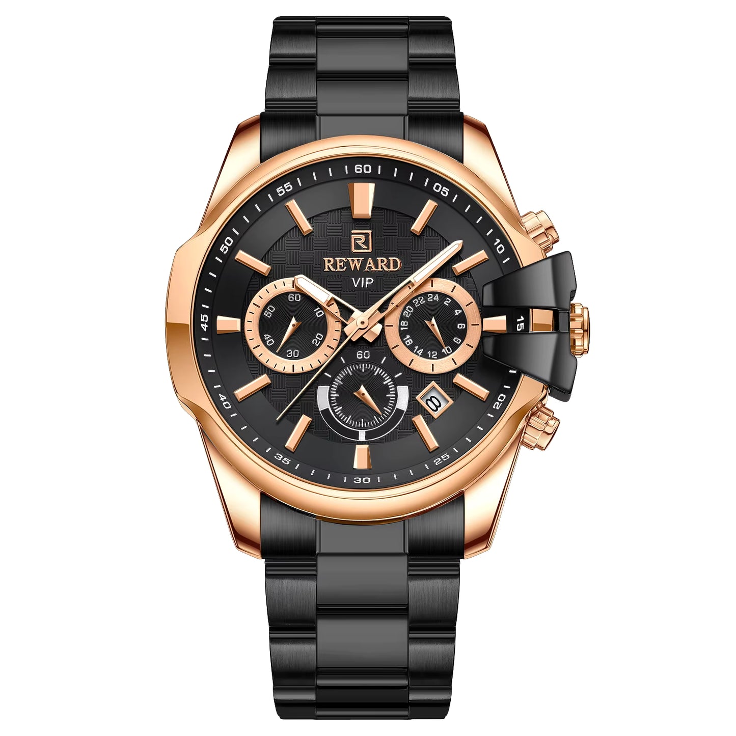 New Reward Vip Watch Man Luxury Unique Case Design Stainless Steel Fashion Business High Quality Watches Men Wrist