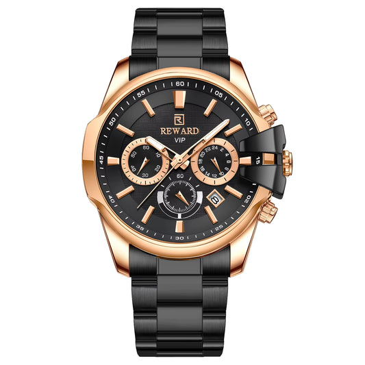 New Reward Vip Watch Man Luxury Unique Case Design Stainless Steel Fashion Business High Quality Watches Men Wrist